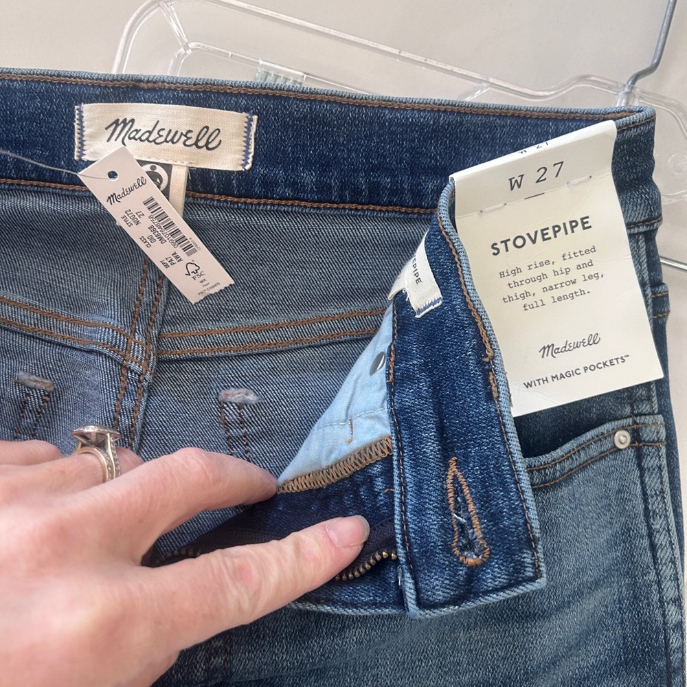 Madewell Indigo Stovepipe Jeans